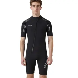 Spring Wetsuit Men 3mm Neoprene Short-Sleeve Snorkeling Diving Suit Front