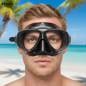 Hyperopia Diving Mask with Tempered Glasses Lens. Antifog Spray,Farsighted Dive
