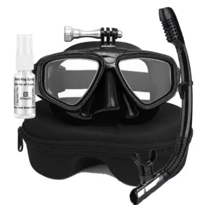 Scuba Myopia Diving Mask Set with Camera mount Tempered Lens
