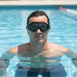 Clear Swimming Myopia Glasses Mask Anti Fog Opitical Transparant Google