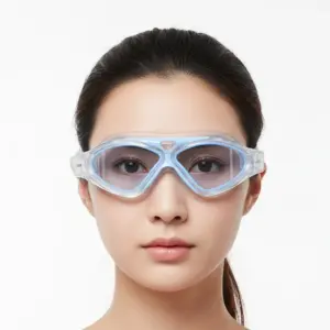 Swimming Goggles Water Glasses Silicone Belt Underwater Big Eyewear Anti-fog