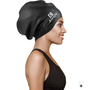Extra Large Swim Cap for Women Long Hair Braids Dreadlocks,