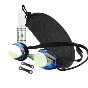 Competitive Swimming Goggles - Colorful Anti-Fog Waterproof Optical Lenses