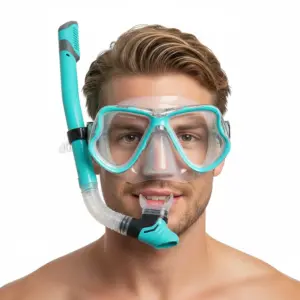 Adult Myopia Diving Snorkel Mask Set ,with Anti-Fog Spray,Carrier Bag,