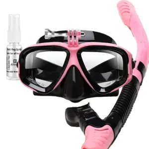 Adult Myopia Snorkel & Dive Mask,Dry Top Snorkel + Anti-Fog