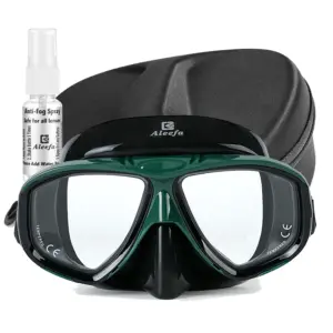 Myopia Diving Mask with Tempered Glass Lens - Antifog, Nearsighted