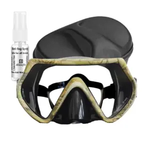 Adult Free Diving Mask Single Lens with Tempered Glass Lenses,HD