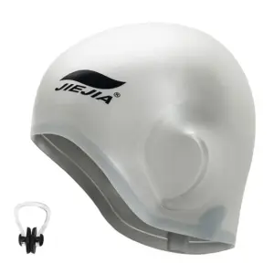 Swim Caps Ear Protection Full Silicone Swimming Cap ,universal,swimming Earmuffs