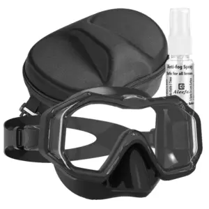 Swim Goggles with Nose Cover, 3-Window Wide Vision Lens Snorkel